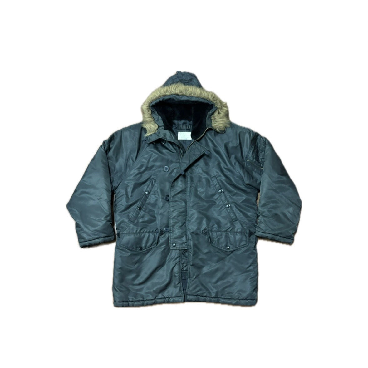 Fur jacket bluegreen